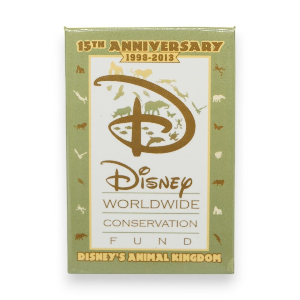 WDW Animal Kingdom Conservation Hero Fund 1998-2013 Button Disney Pin